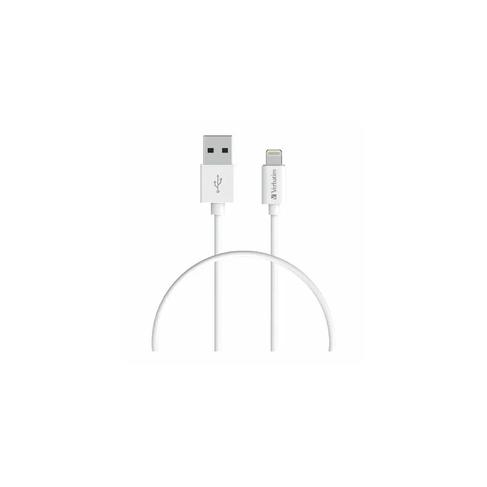 Verbatim 31865 USB-A TO LIGHTNING CABLE 1.5M - WHITE - Image 2