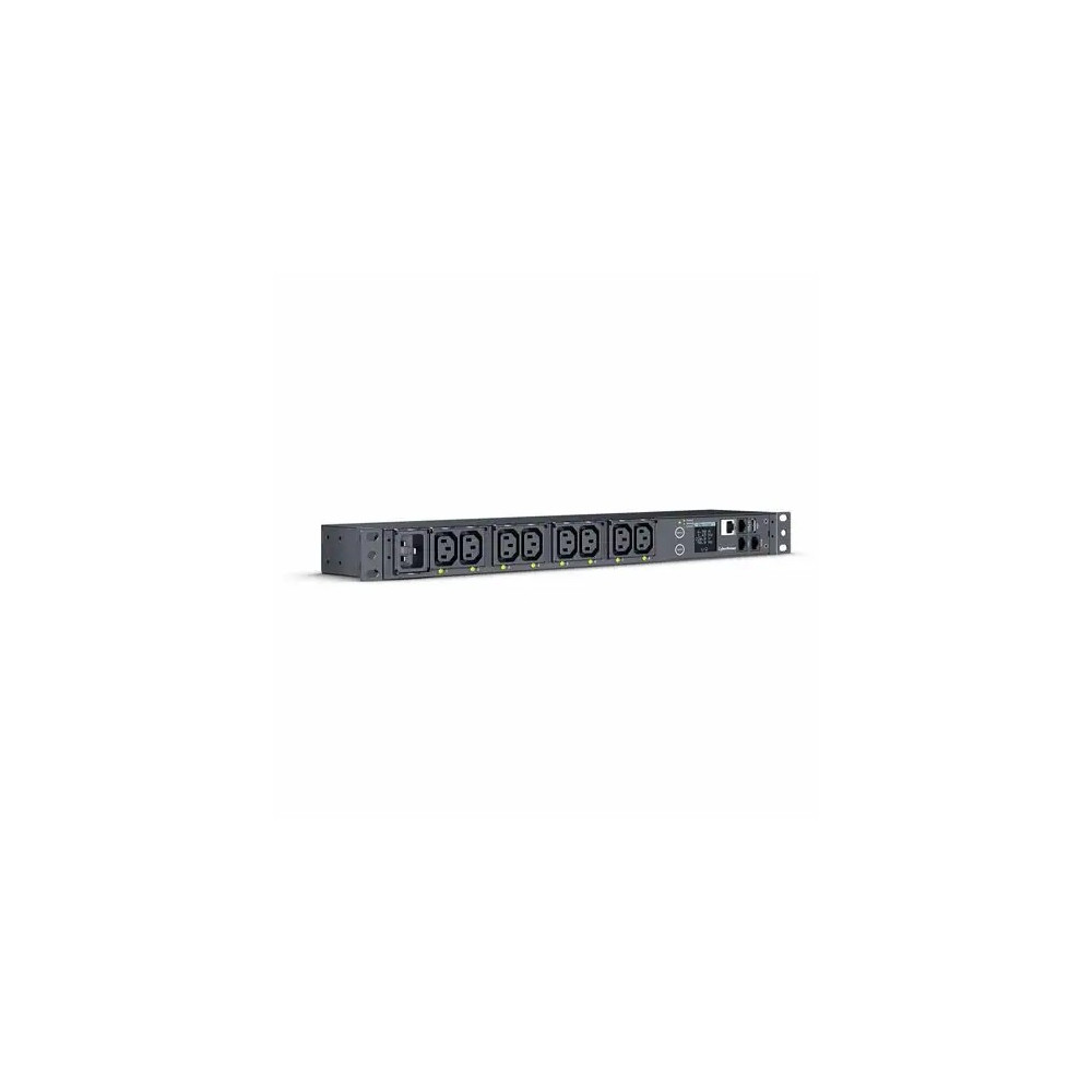 CyberPower PDU41005 SWITCHED EPDU 1RU HORIZONTAL 16AMP INPUT - SNMP NETWORK CONNECTION - 8X IEC-320 C13 OUT -IEC-320 C20 IN - 2 YRS ADV. REPLACEMENT WTY