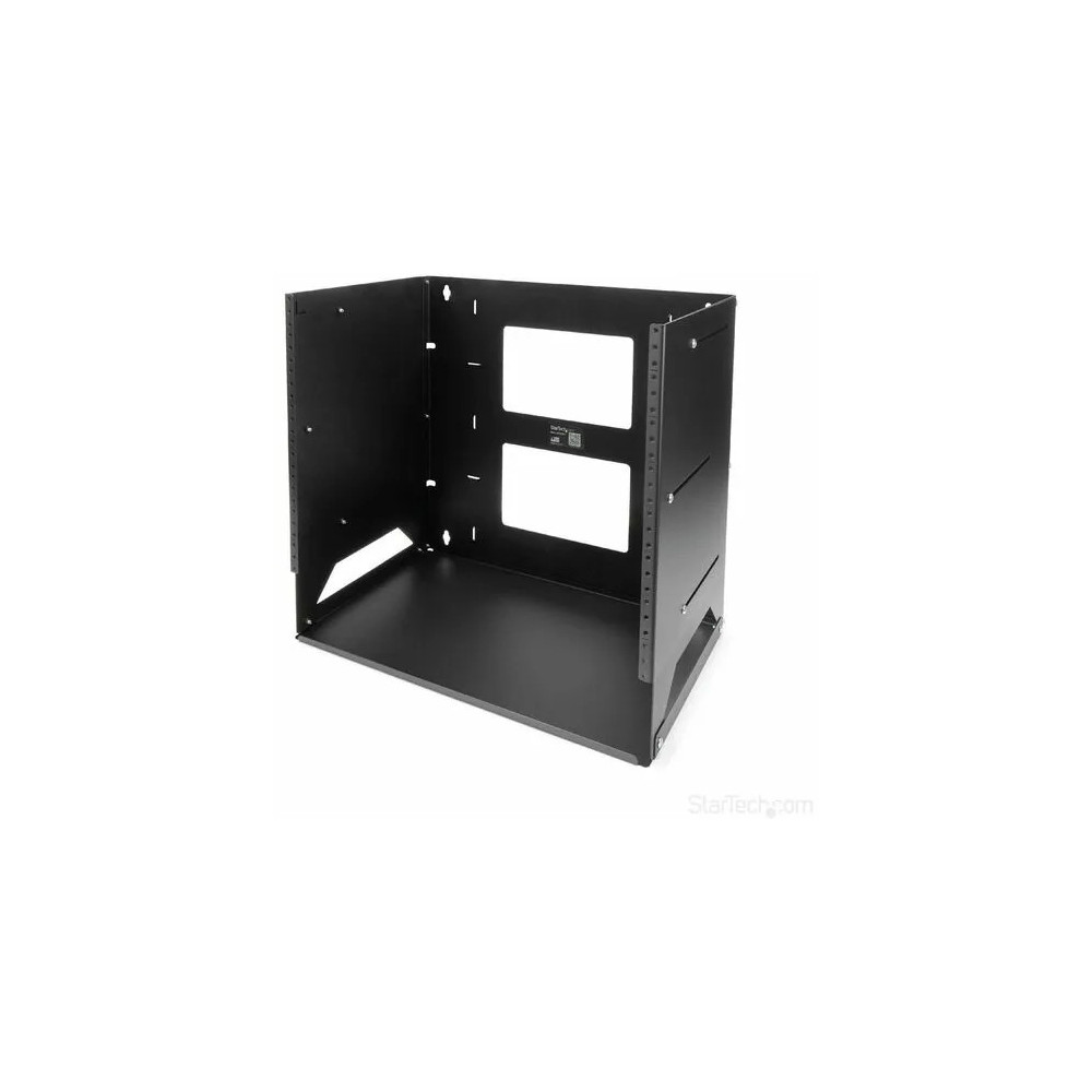 StarTech WALLSHELF8U 2 POST 8U OPEN FRAME WALL MOUNT NETWORK RACK, BUILT-IN SHELF, LTW - Image 1