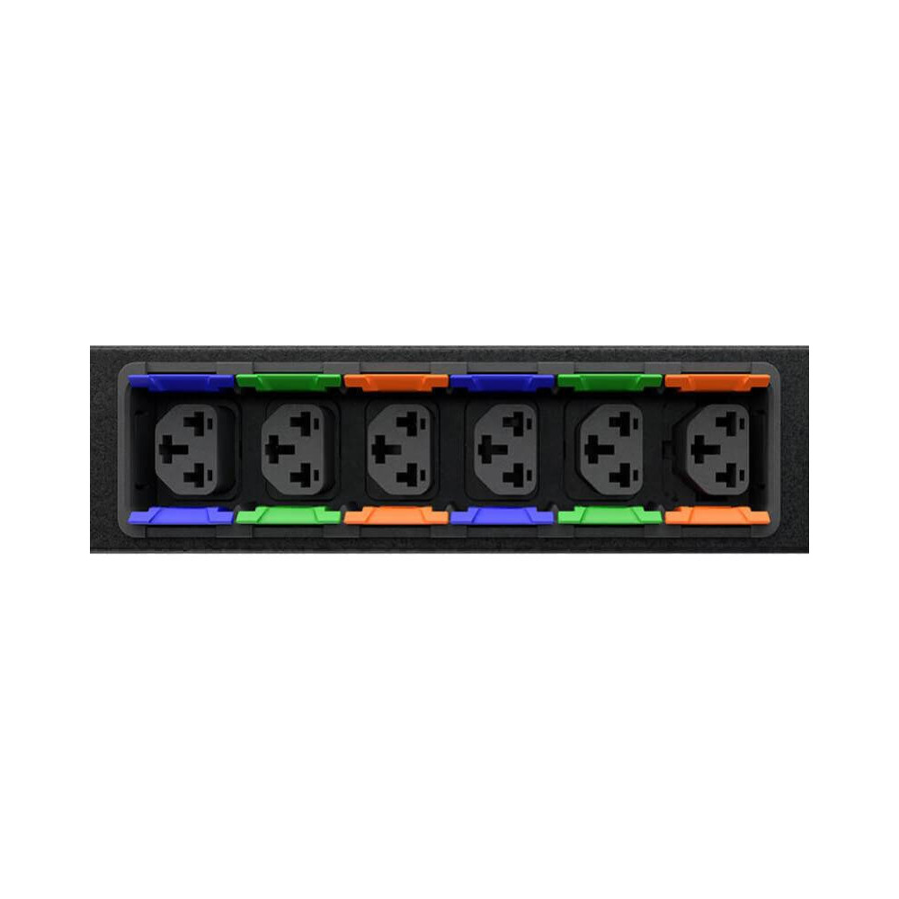 VERTIV F0144849 Geist Basic Horizontal PDU, 16A, 230V, 1U, 12 x Locking Combination C13/C19 outputs, - Image 1