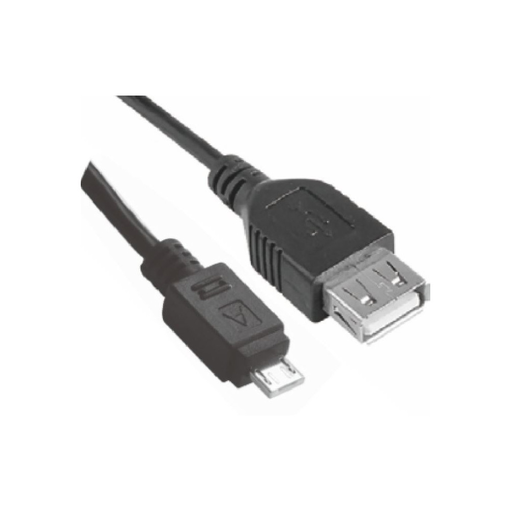Astrotek AT-USB2MICRO-OTG Micro USB Male to USB Female OTG Adapter Converter Cable Black for Windows Samsung Android Tablet & Mobiles 1m - Image 1