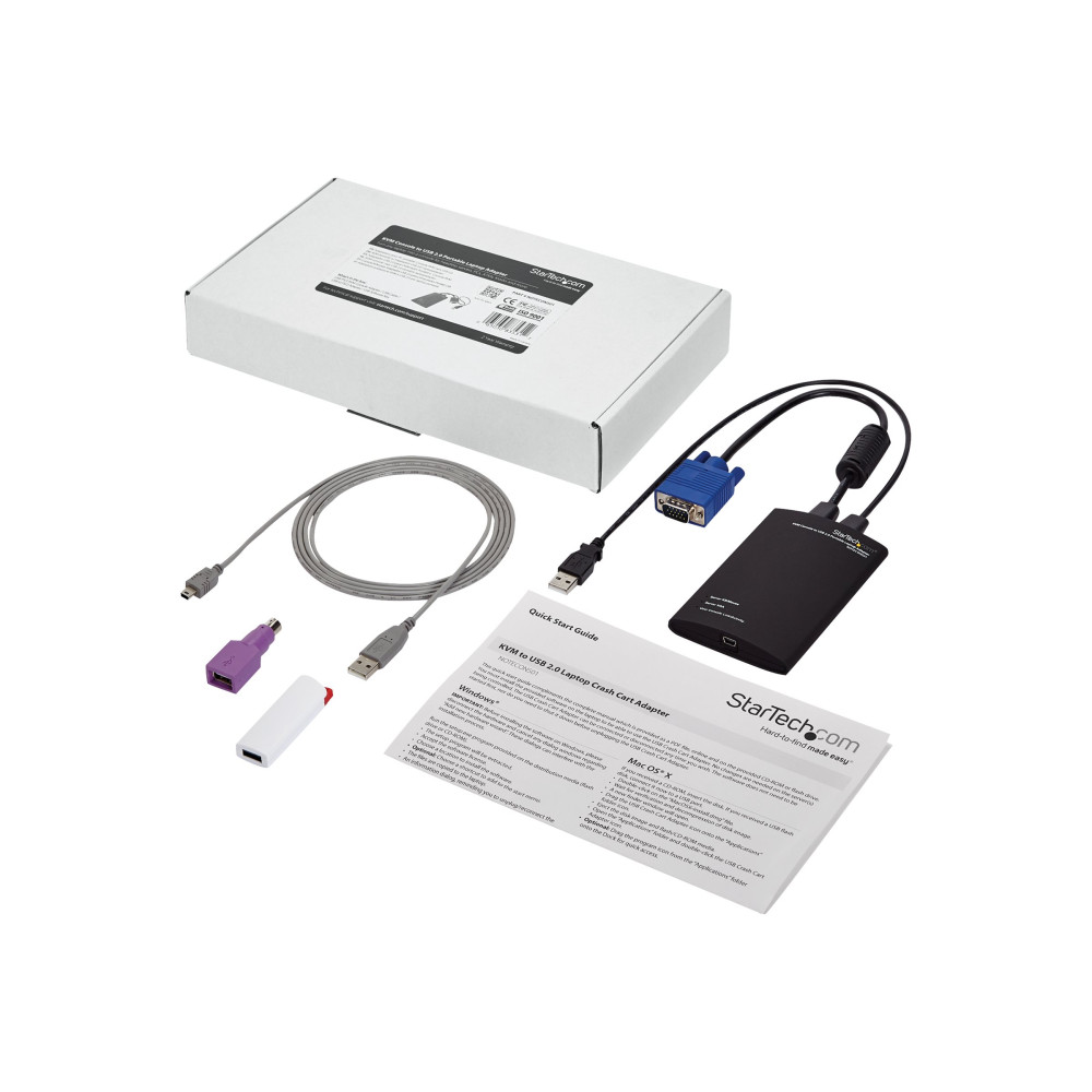 StarTech NOTECONS01 KVM CONSOLE TO USB 2.0 PORTABLE LAPTOP CRASH CART ADAPTER 2YR - Image 6