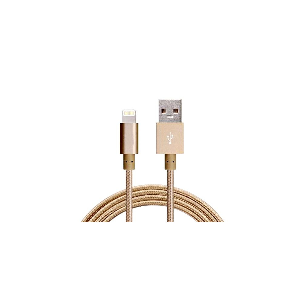 Astrotek AT-USBLIGHTNINGG-1M 1m USB Lightning Data Sync Charger Gold Color Cable for iPhone X 9 8 7S 7 Plus 6S 6 Plus 5 5S iPad Air Mini iPod - Image 1