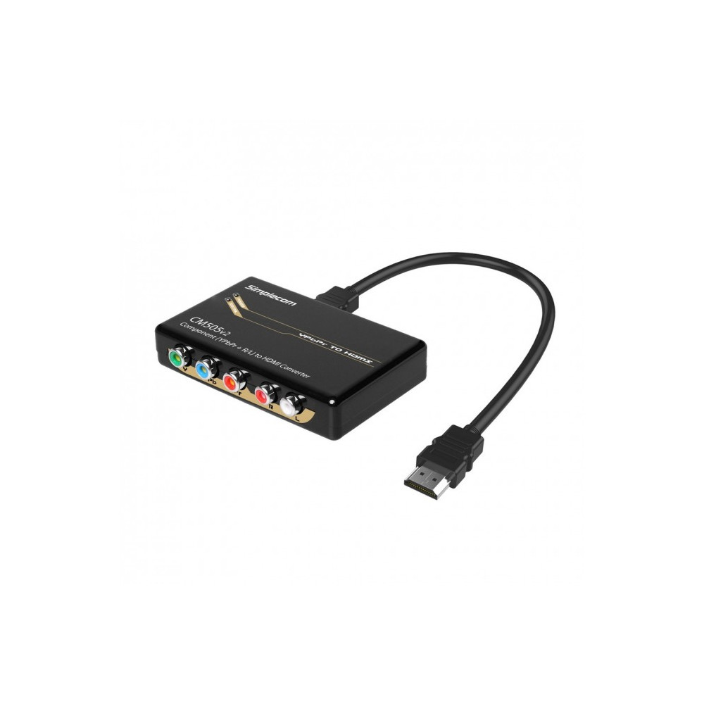 Simplecom CM505V2 Component (YPbPr + Stereo R/L) to HDMI Converter Full HD 1080p - Image 1