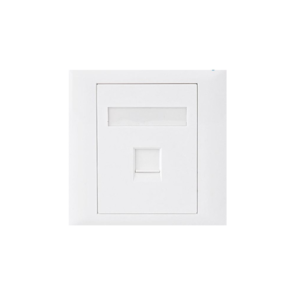 Astrotek ATP-SC-5E-1 CAT5e RJ45 Wall Face Plate 86x86mm 1 Port Socket Kit - Image 1