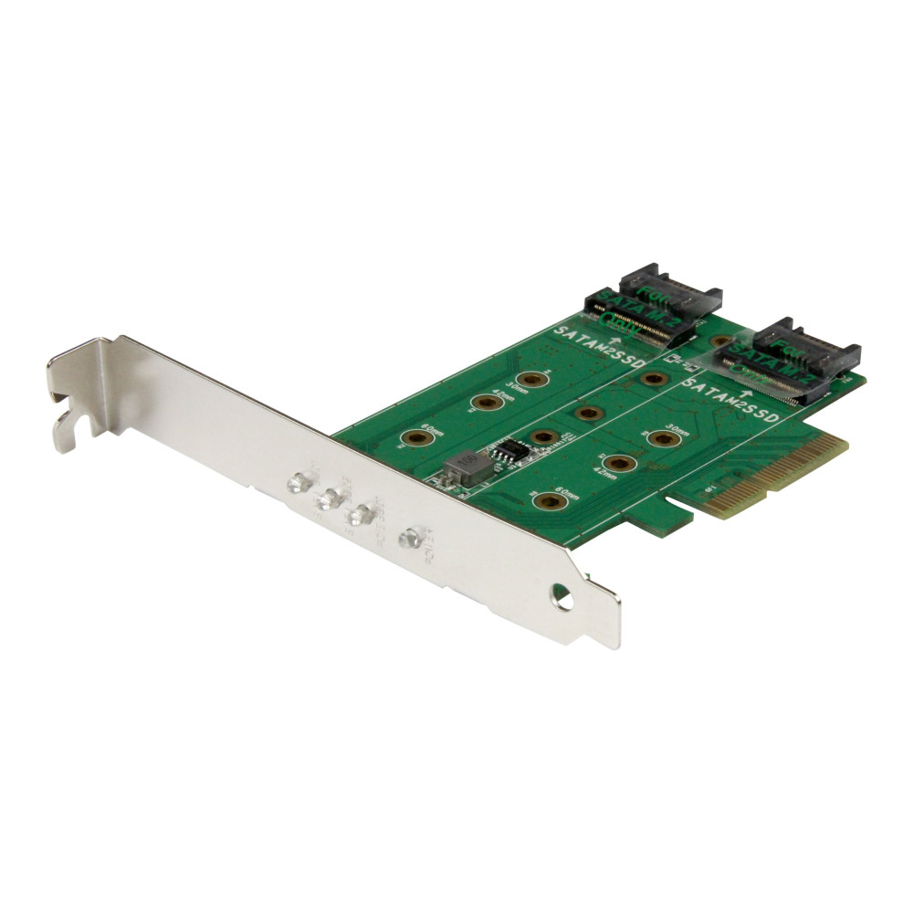 StarTech PEXM2SAT32N1 3 PORT M.2 SSD ADAPTER CARD, PCIe(NVME), SATA M.2 (2), 2YR - Image 4