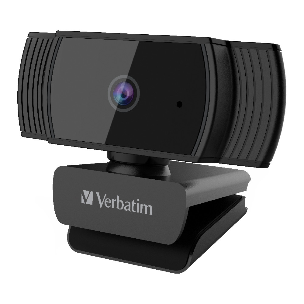 Verbatim 66631 Webcam Full HD 1080P with Auto Focus - Black - Image 1