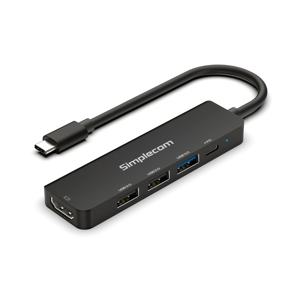 Simplecom CHT550 USB-C 5-in-1 Multiport Docking Station with USB Hub PD HDMI 2.0 4K@60Hz - Image 1