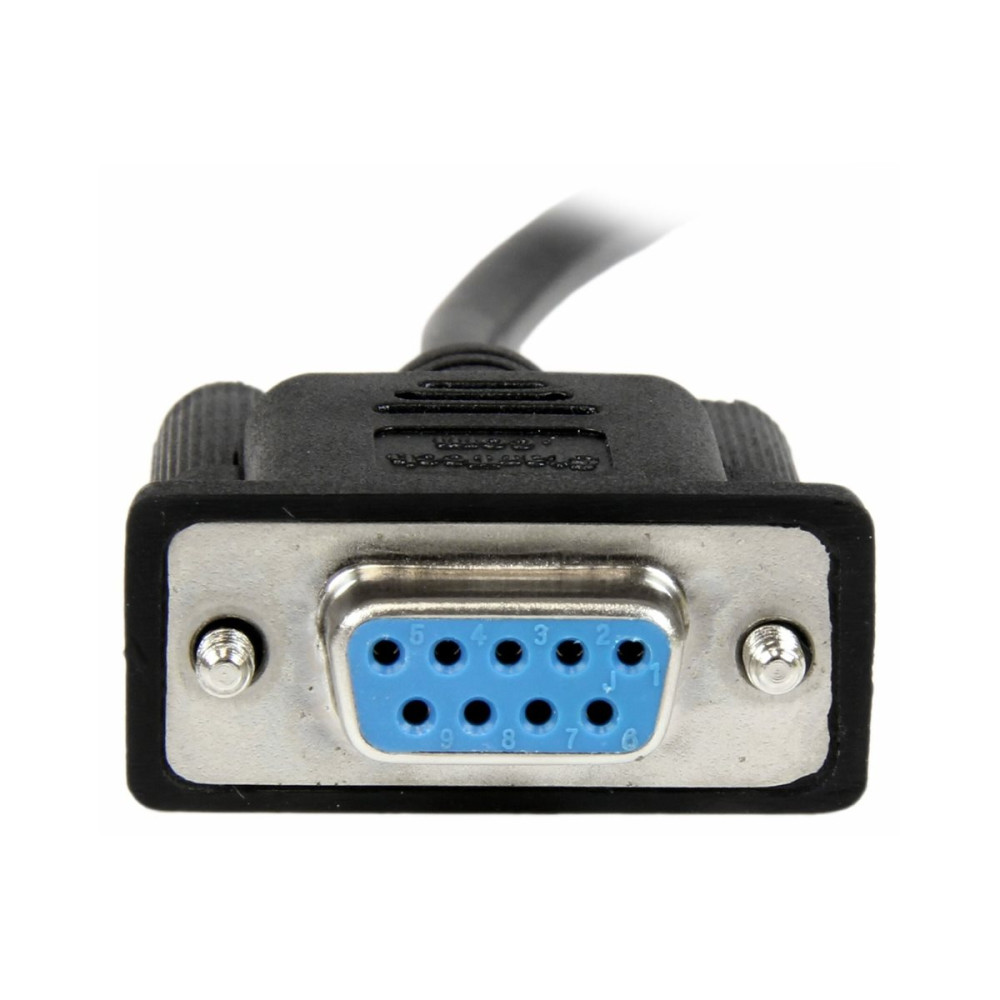 StarTech SCNM9FF1MBK 1M BLACK DB9 RS232 SERIAL NULL MODEM CABLE F/F, LTW - Image 1