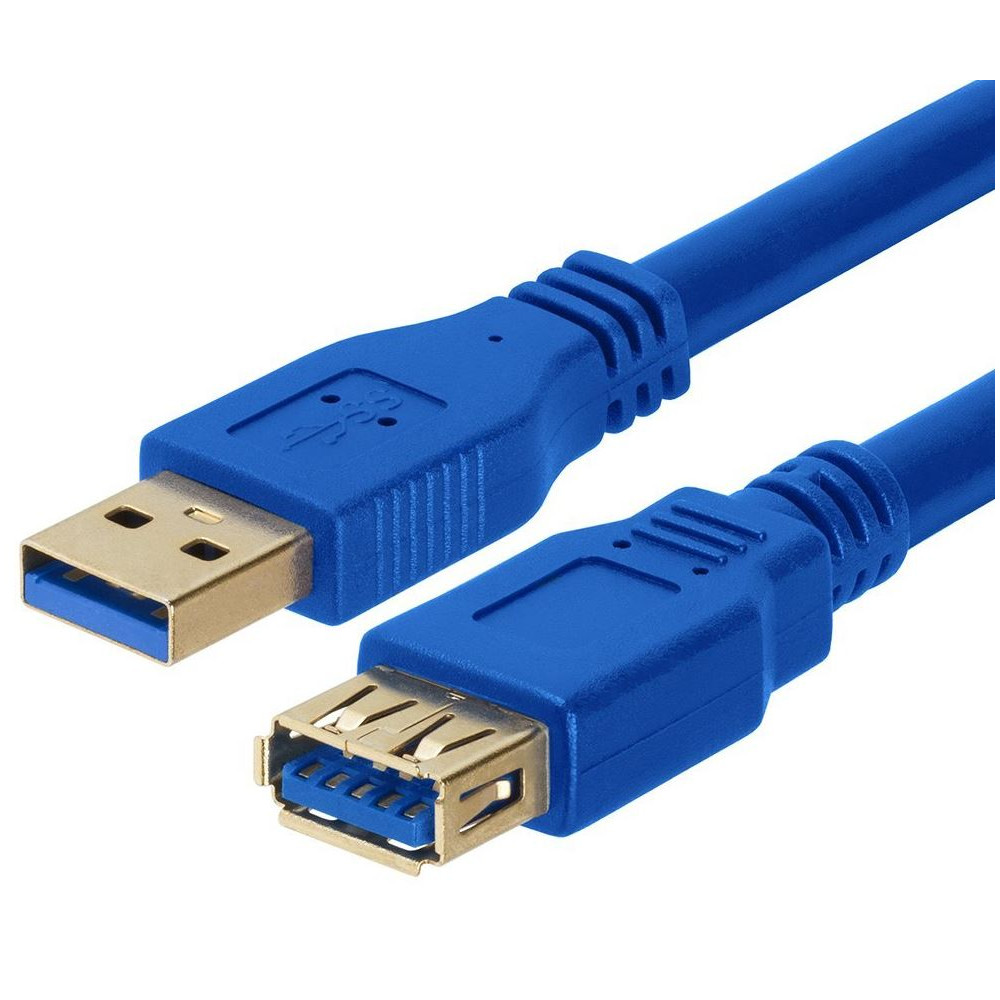 Astrotek AT-USB3-AA-1M USB 3.0 Extension Cable 1m - Type A Male to Type A Female Blue Colour - Image 1