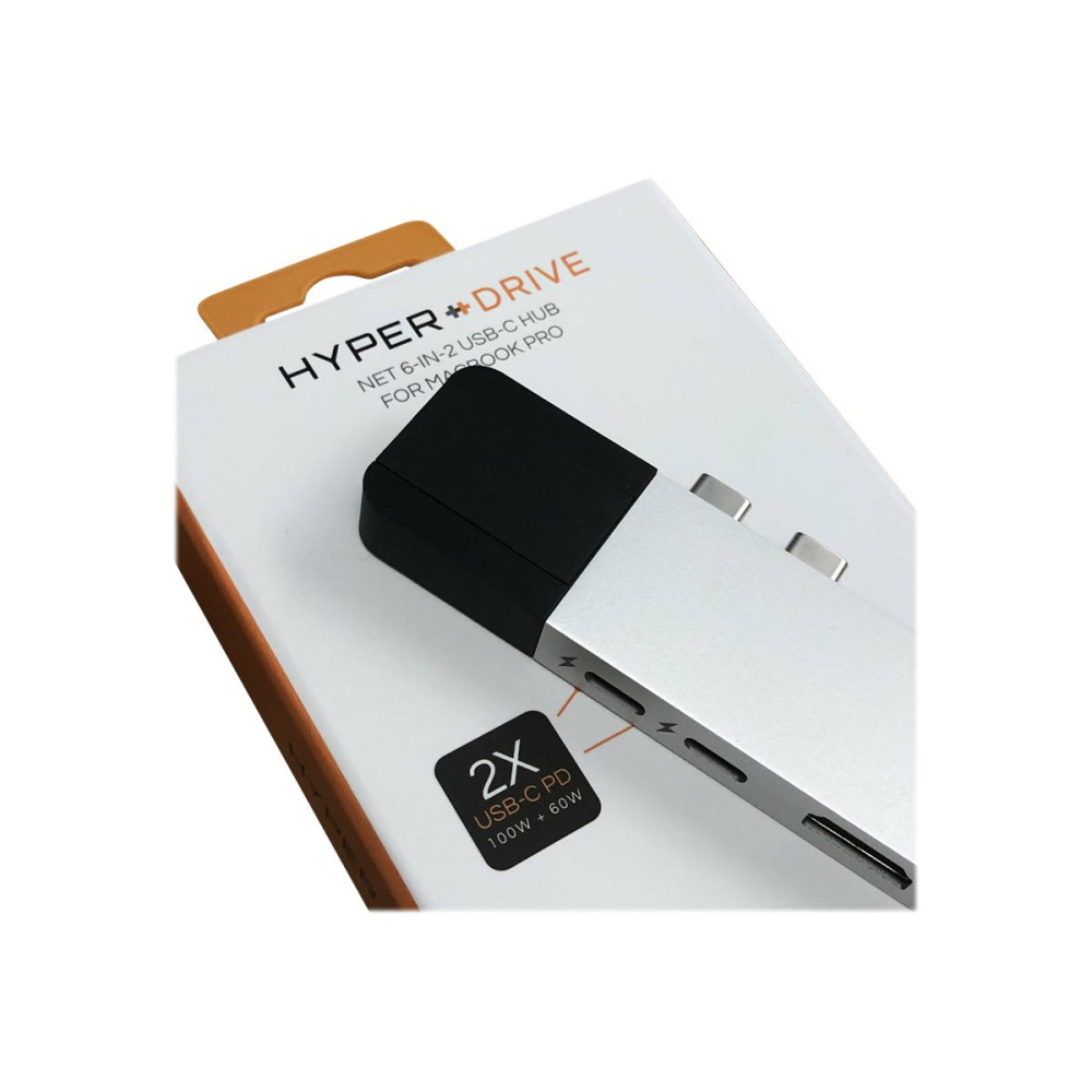 Targus GN28N-SILVER HYPERDRIVE NET 6-IN-2 USB-C HUB - SILVER - Image 10