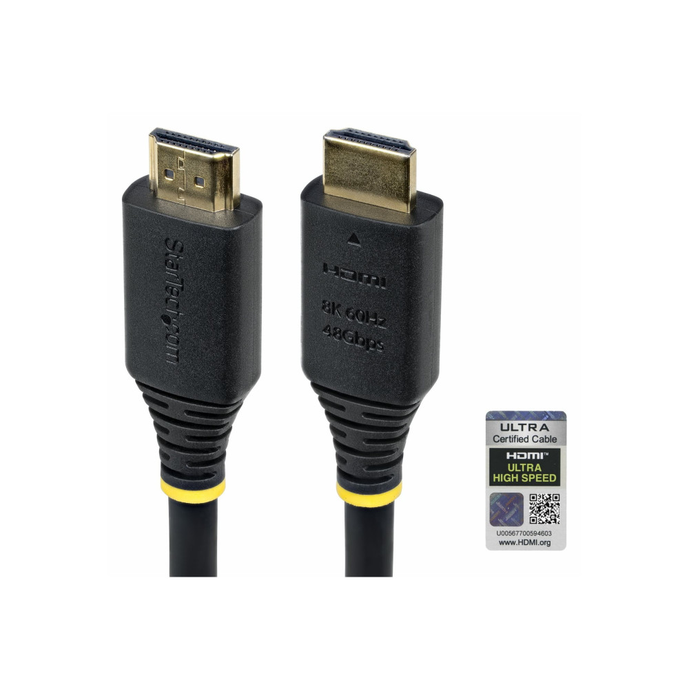 StarTech HDMI21-CBL-8K60-4M 4M (13FT) CERTIFIED ULTRA HIGH SPEED HDMI 2.1 CABLE, 8K 60HZ, LTW - Image 2