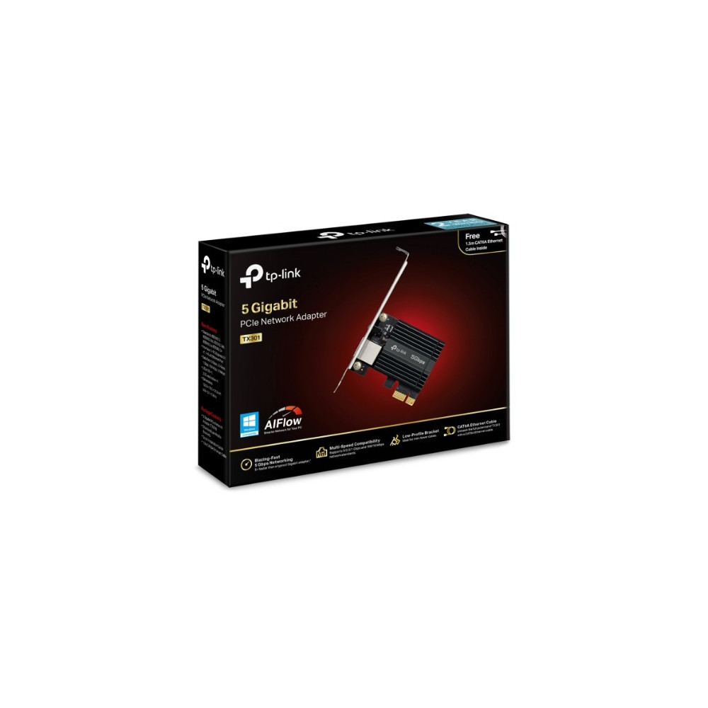 TP-LINK TX301 5 GIGABIT PCIE NETWORK ADAPTOR, 3YR - Image 1
