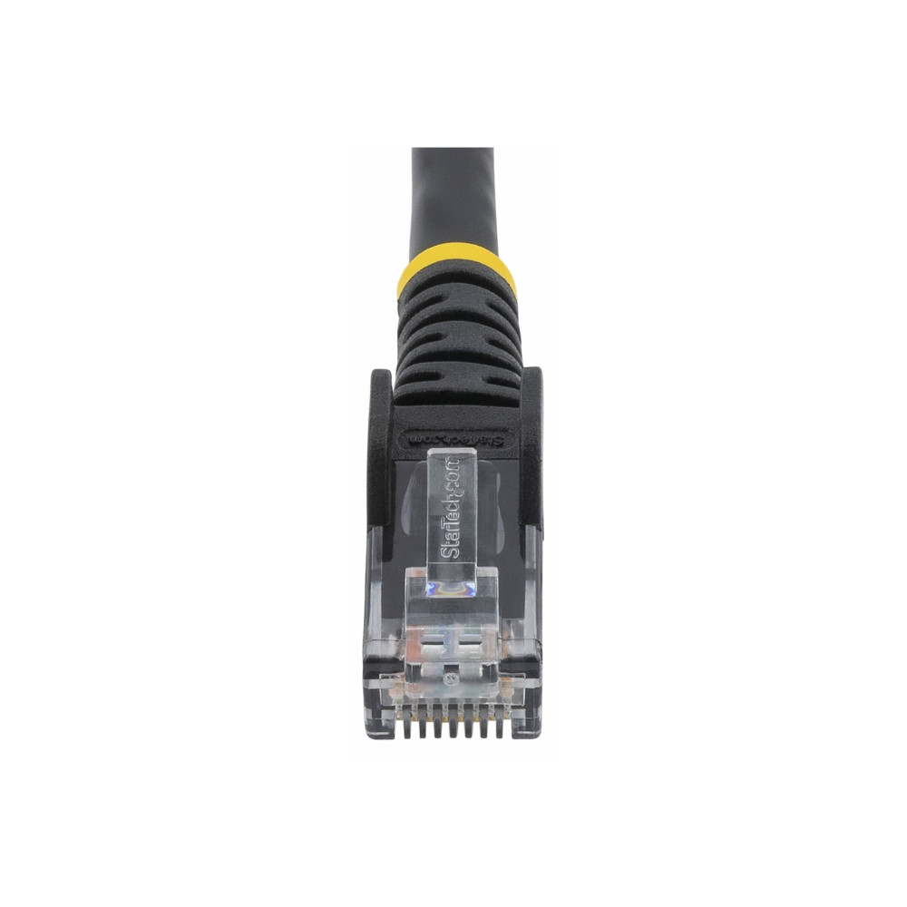 StarTech N6PATC750CMBK 7.5M CAT6 CABLE, RJ45 PATCH CORD, SNAGLESS, 650MHz 100W, BLACK, LTW - Image 1