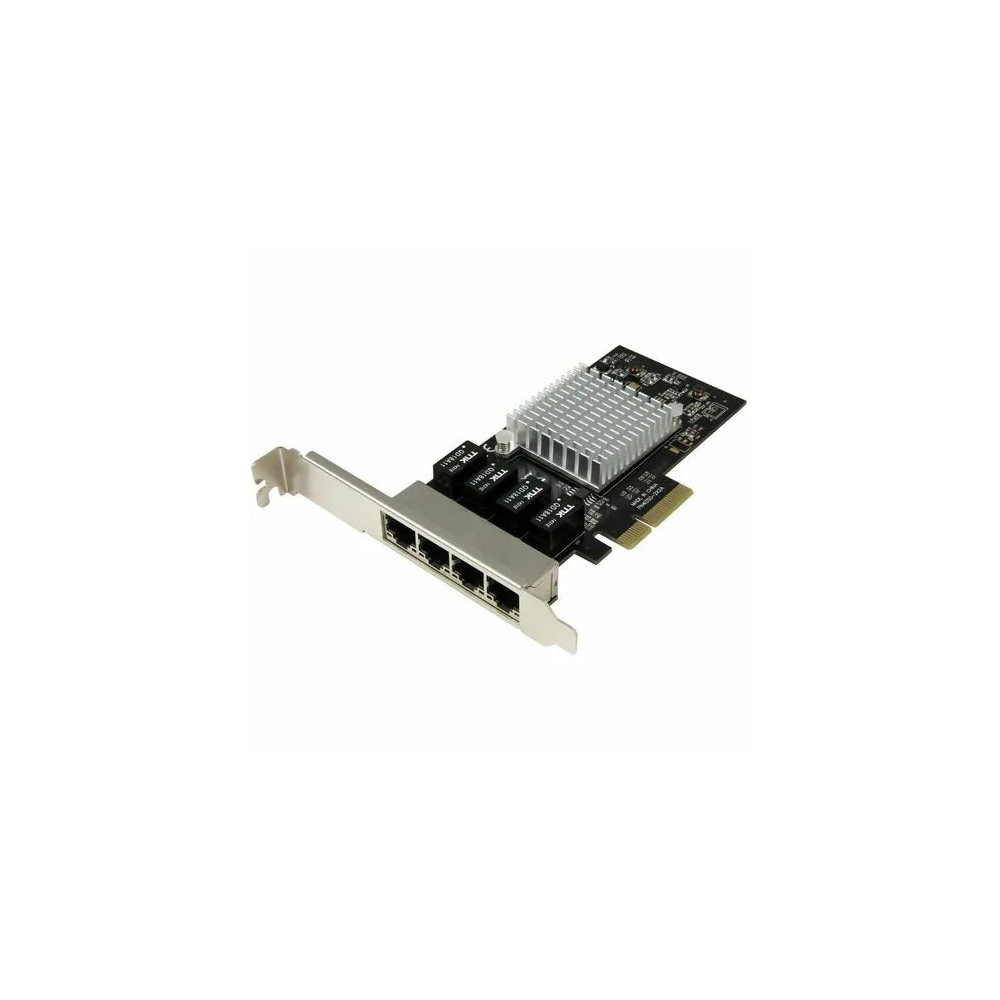 StarTech ST4000SPEXI Gigabit Ethernet Card for Computer - 10/100/1000Base-T - Plug-in Card - PCI Express x4 - 4 Port(s) - 4 - Twisted Pair - Image 1