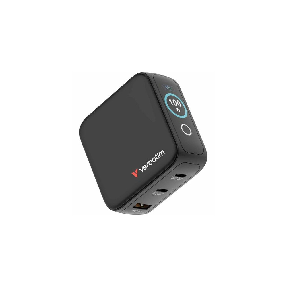 Verbatim 30242 100W MINI GAN CHARGER WITH DISPLAY - Image 4