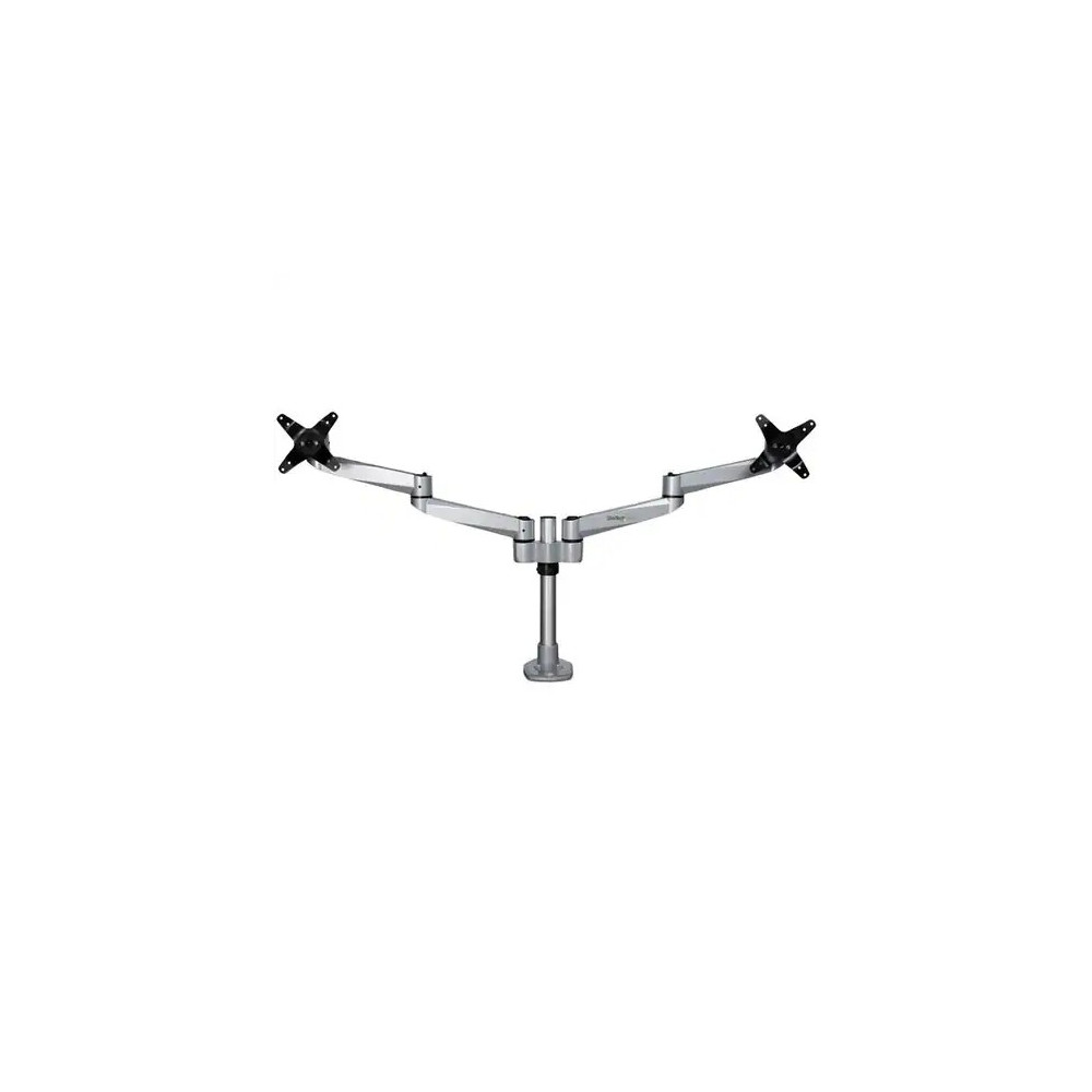 StarTech ARMDUALPS Desk Mount Dual Monitor Arm, Premium Articulating Desktop VESA Mount up to 27" (17.6lb/8kg) Displays, Height Adjustable - VESA 75x75/100x100mm heavy duty dual monitor mount for two displays up to 30in (22lb) each - Ergonomic h - Image 5