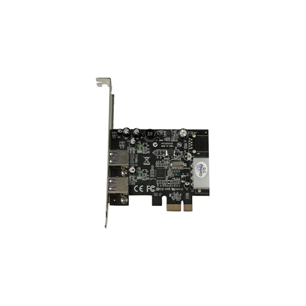 StarTech PEXUSB3S25 USB Adapter - PCI Express x1 - Plug-in Card - Black - TAA Compliant - 2 Total USB Port(s) - 2 USB 3.0 Port(s) - PC, Linux - Image 2