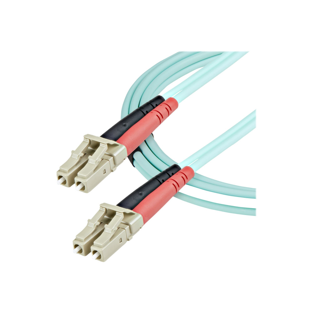 StarTech A50FBLCLC1 1M LC FIBER OPTIC CABLE ,10GB, MM DUPLEX 50 /125 - LSZH, LTW (AQUA) - Image 2