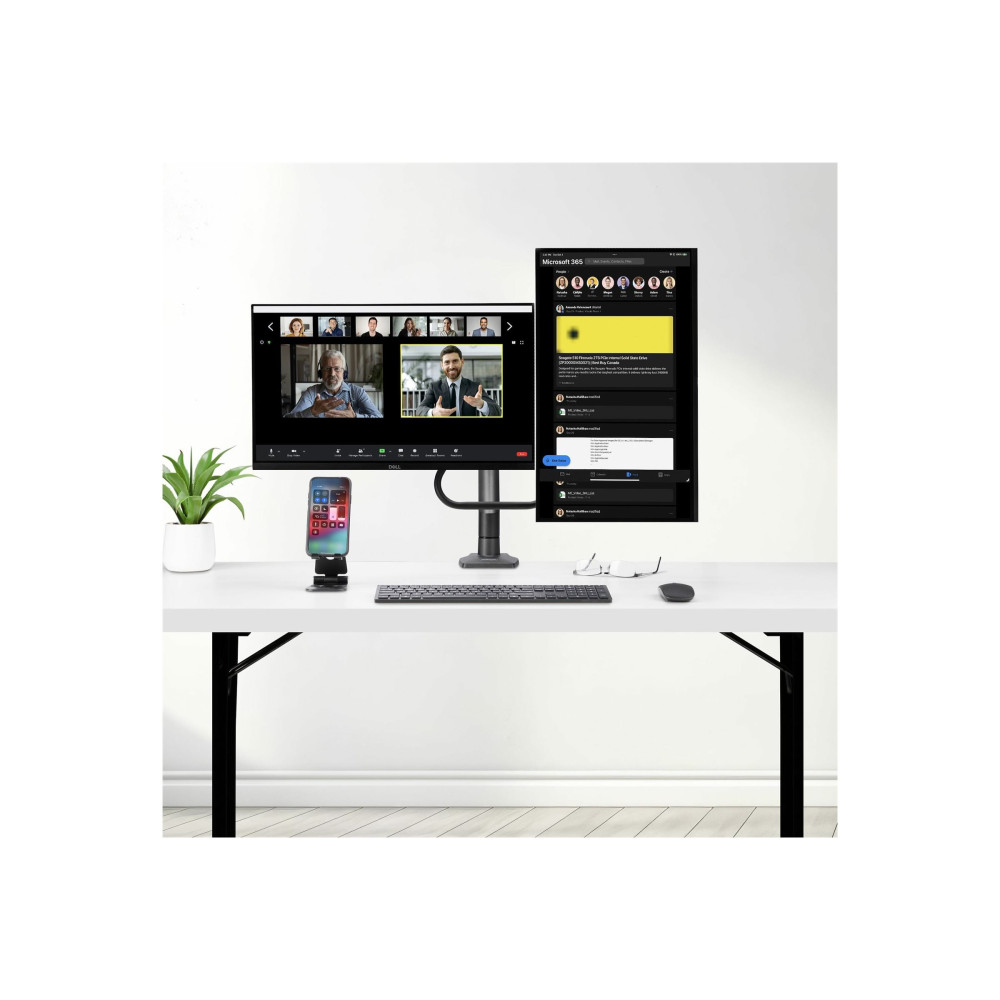 StarTech H2M1AS2-MONITOR-ARM DESK MOUNT DUAL MONITOR ARM W/ CROSSBAR, UP TO 27" DISPLAYS, 10 YR - Image 2