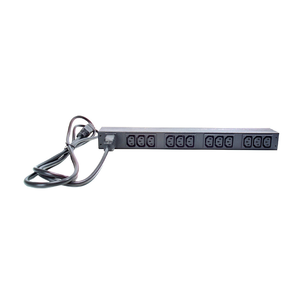 APC AP9565 BASIC 1U RACK PDU, 230V, 16A, 3.7KW, C13(12), IEC-320, 2YR - Image 2