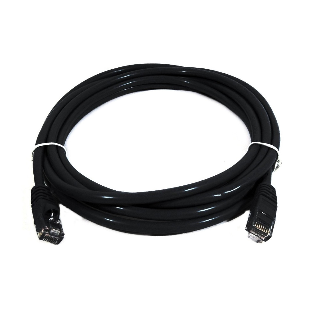 8ware PL6A-3BLK CAT6A Cable 3m - Black Color RJ45 Ethernet Network LAN UTP Patch Cord Snagless - Image 1