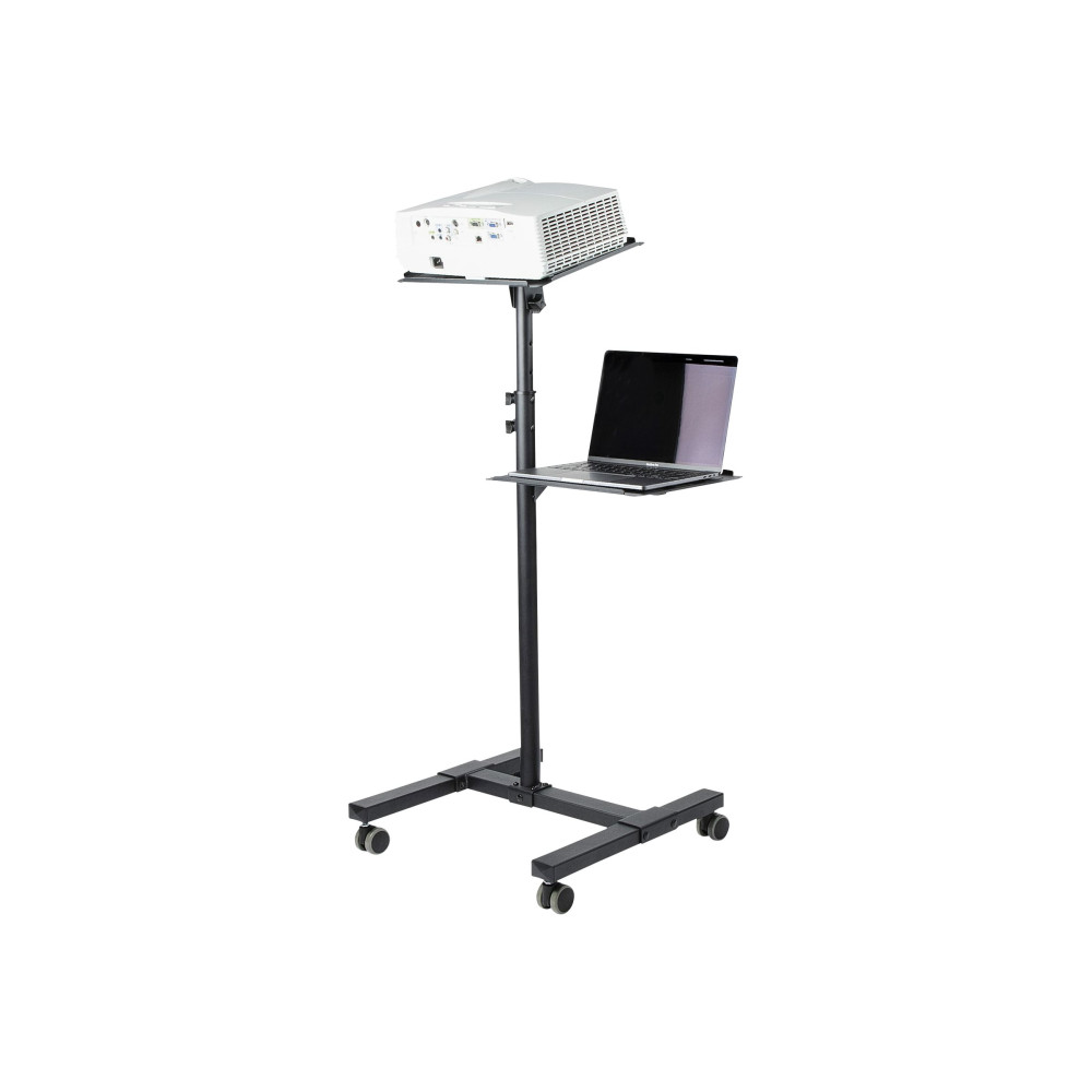 StarTech ADJPROJCART MOBILE PROJECTOR AND LAPTOP STAND/CART W/LOCKABLE WHEELS, 5 YR - Image 7