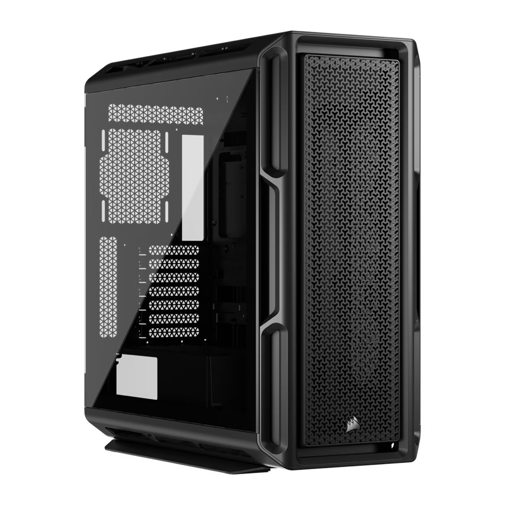 Corsair CC-9011300-WW 5000T Mid-Tower High-Performance PC Case - Black, ATX, 450mm GPU, 250mm PSU, 170mm CPU cooler, 360mm rad, 1x USB-C 3.2 Gen2 - Image 1