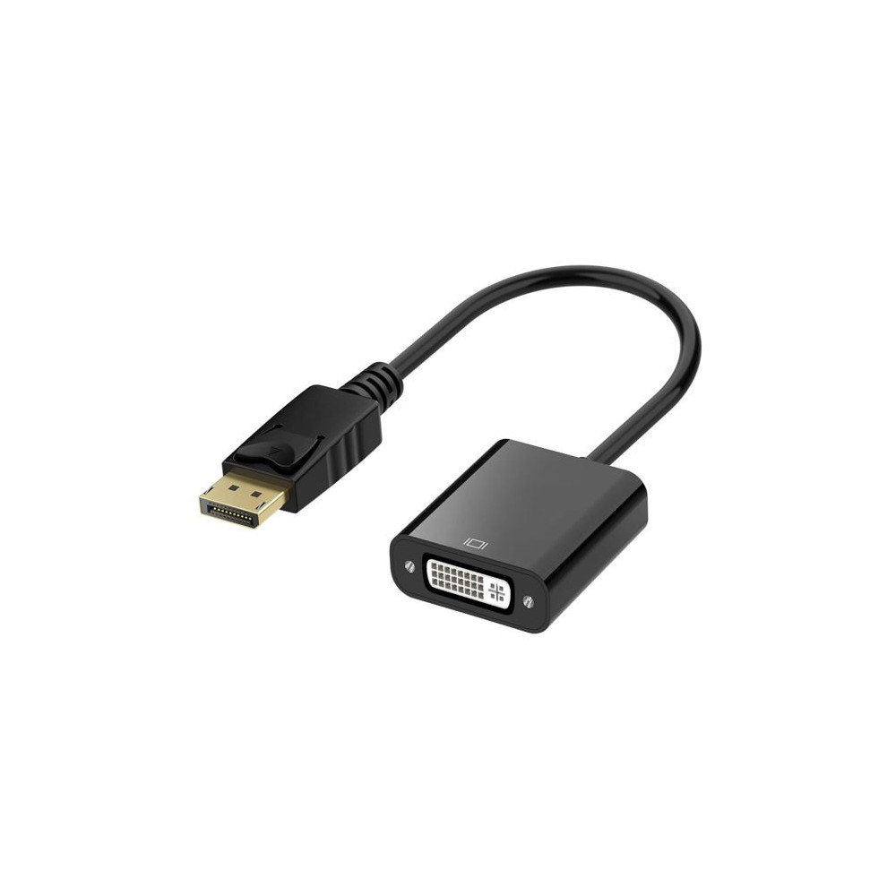 Astrotek AT-DPDVI-MF-ATI DisplayPort DP to DVI Adapter Converter Cable 15cm - Male to Female 20 pins to DVI 24+5 pins Compatible for Lenovo Dell HP Monitor Projector - Image 1