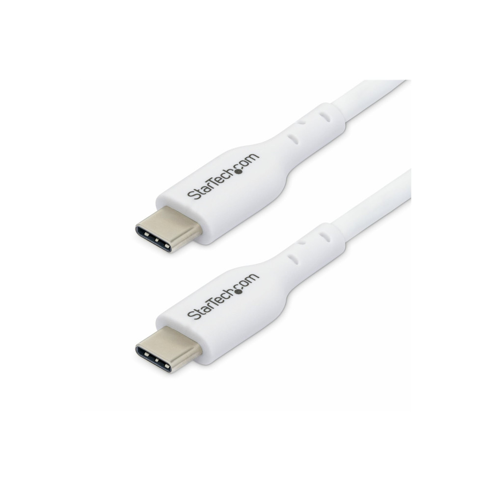 StarTech USB2CC2MNCWHE 2M USB-C CHARGING CABLE, 60W 3A PD, WHITE, LTW - Image 3