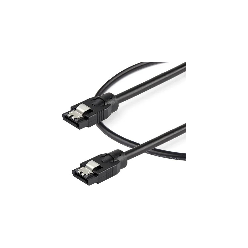 StarTech SATRD60CM 0.6 m Round SATA Cable - Latching Connectors - 6Gbs SATA Cord - SATA Hard Drive Power Cable - Lifetime Warranty - 0.6 m round SATA cable with straight latching connections - Supports data transfer rates of up to 6Gbs with SATA - Image 3