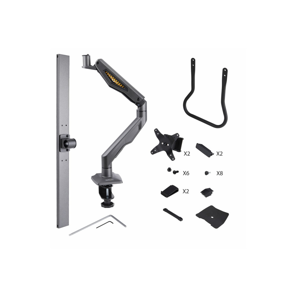 StarTech H2M1AS2-MONITOR-ARM DESK MOUNT DUAL MONITOR ARM W/ CROSSBAR, UP TO 27" DISPLAYS, 10 YR - Image 1