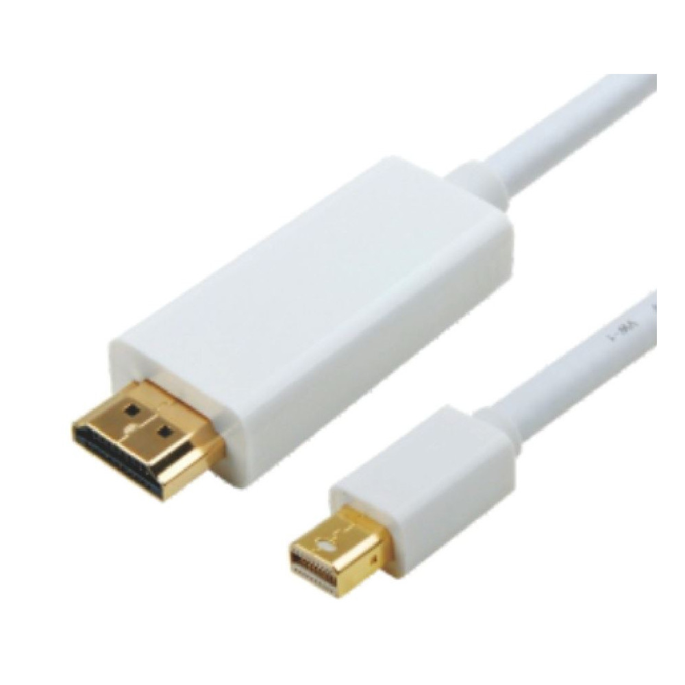 Astrotek AT-MINIDPHDMI-5 Mini DisplayPort DP to HDMI Cable 5m - 20 pins Male to 19 pins Male 32AWG Gold Plated - Image 1