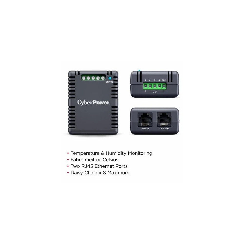 CyberPower SNEV001 Systems Daisy Chain Enviromental Sensor, allowing to monitor up to 4 connected devices - 2 Years Adv. Replacement WTY - - Image 3