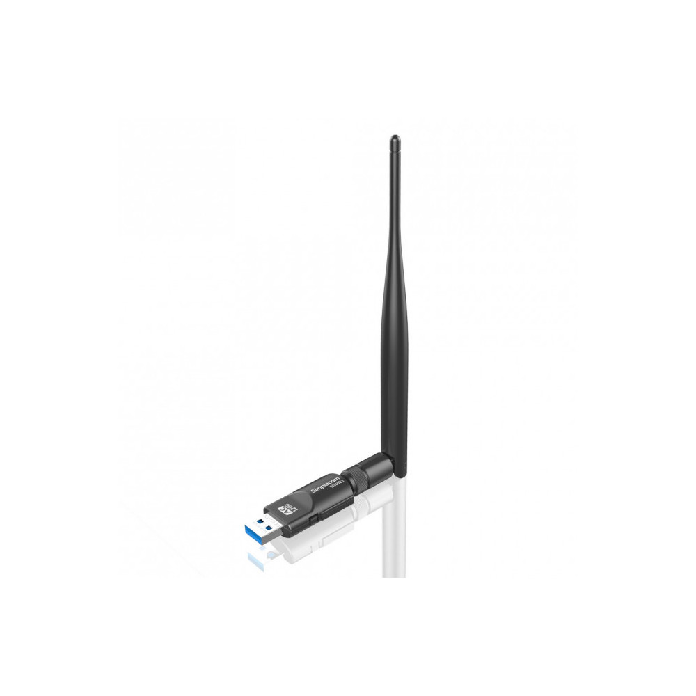 Simplecom NW621 AC1200 WiFi Dual Band USB Adapter with 5dBi High Gain Antenna - Image 1
