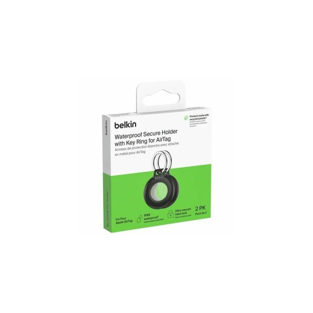 Belkin MSC014BTBK WATERPROOF AIRTAG HOLDER+KEY RING 2PK - Image 4