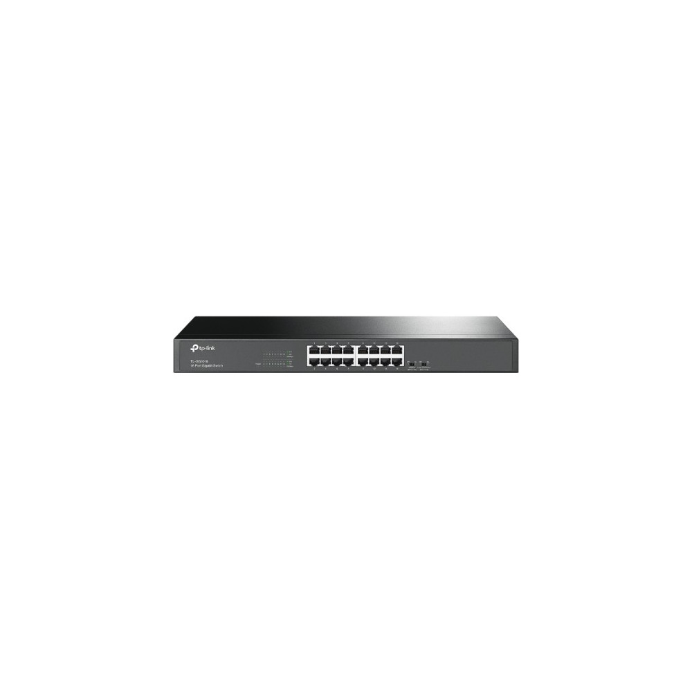 TP-LINK TL-SG1016 16-Port Gigabit Rackmount Unmanaged Switch Energy-efficient Supports MAC 19-inch Rack-mountable Steel Case 32Gbps Switching Capacity - Image 1