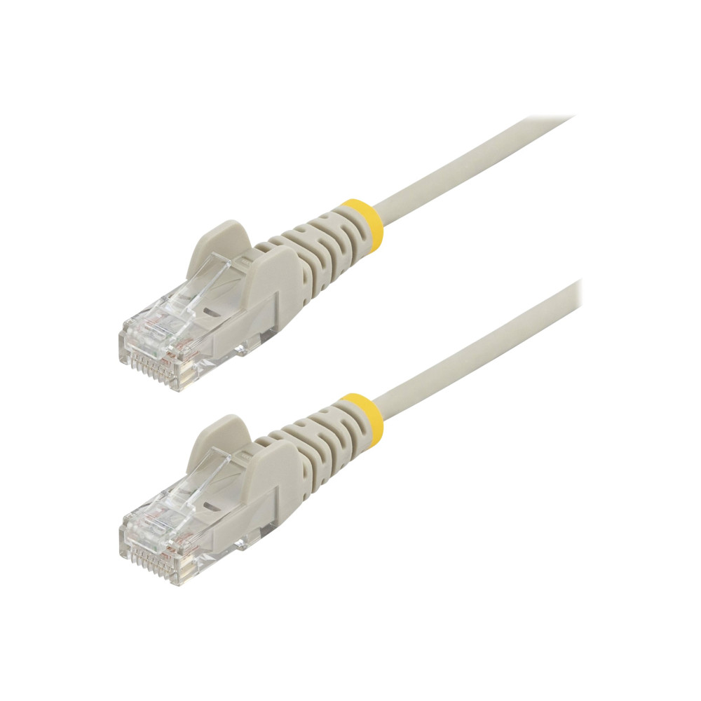 StarTech N6PAT300CMGRS 3 M CAT6 CABLE - SLIM - SNAGLESS RJ45 CONNECTORS - GREY - Image 3