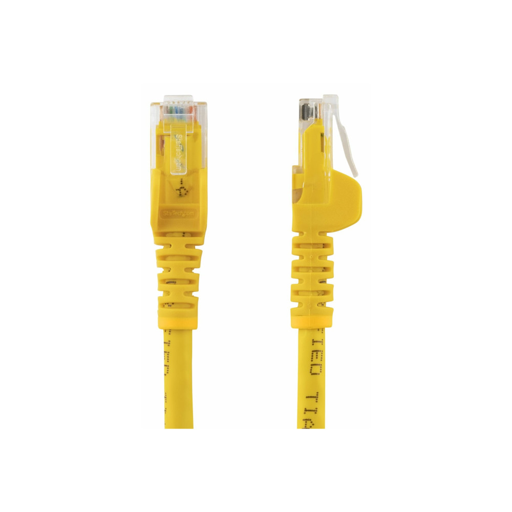 StarTech N6PATC2MYL 2M CAT6 ETHERNET CABLE YELLOW 650MHZ 100W SNAGLESS PATCH CORD, LTW - Image 2