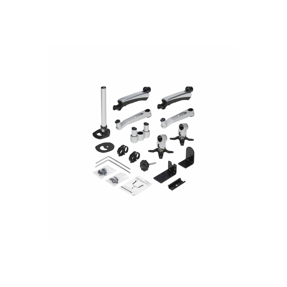 StarTech ARMDUAL30 DUAL MONITOR DESK MOUNT <30", <24" (STACKED), <9KG, FULL MOTION, SILVER, VESA - Image 2