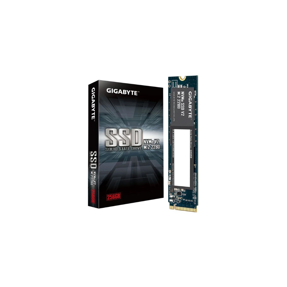 Gigabyte G3NVMEV2256G M.2 256GB Gen3 256GB NVMe PCIe 3.0 x4 M.2 2280 SSD, 3200MB/s Read, 1200MB/s Write, 1.5M Hours MTBF, 3-Year Warranty - Image 1
