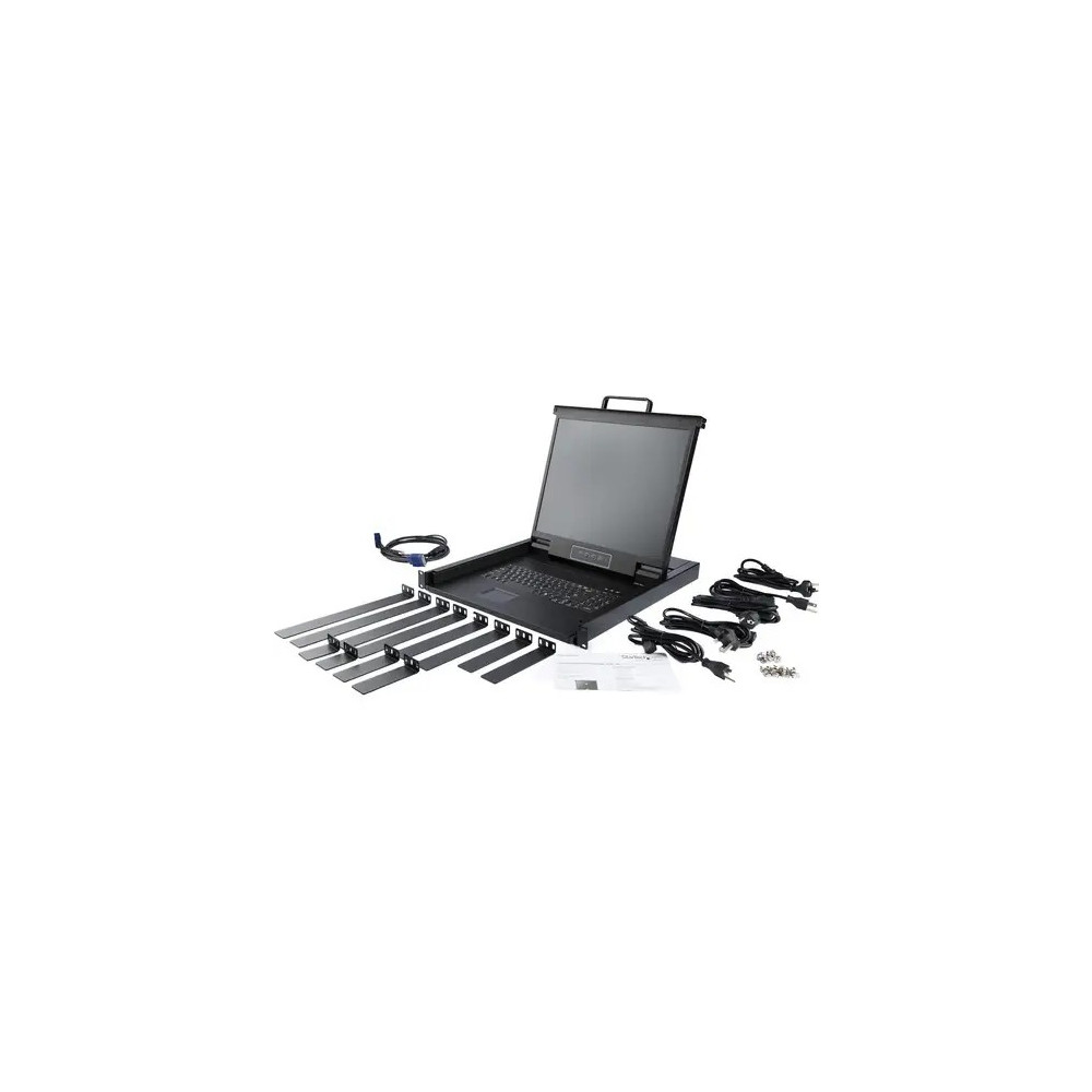 StarTech RKCONS1701 Rackmount KVM Console - Single Port VGA KVM with 17" LCD Monitor for Server Rack - Fully Featured Universal 1U LCD KVM Drawer w/Cables & Hardware - USB Support - 50,000 MTBF - Image 5