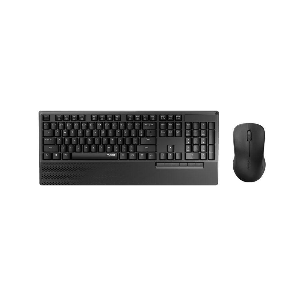 Rapoo X1960 Wireless Mouse and Keyboard Combo with Palm Res -1000DPI, Wireless 2.4G, 10m Range, Spill Resistant, Plug-and-Play - Image 1