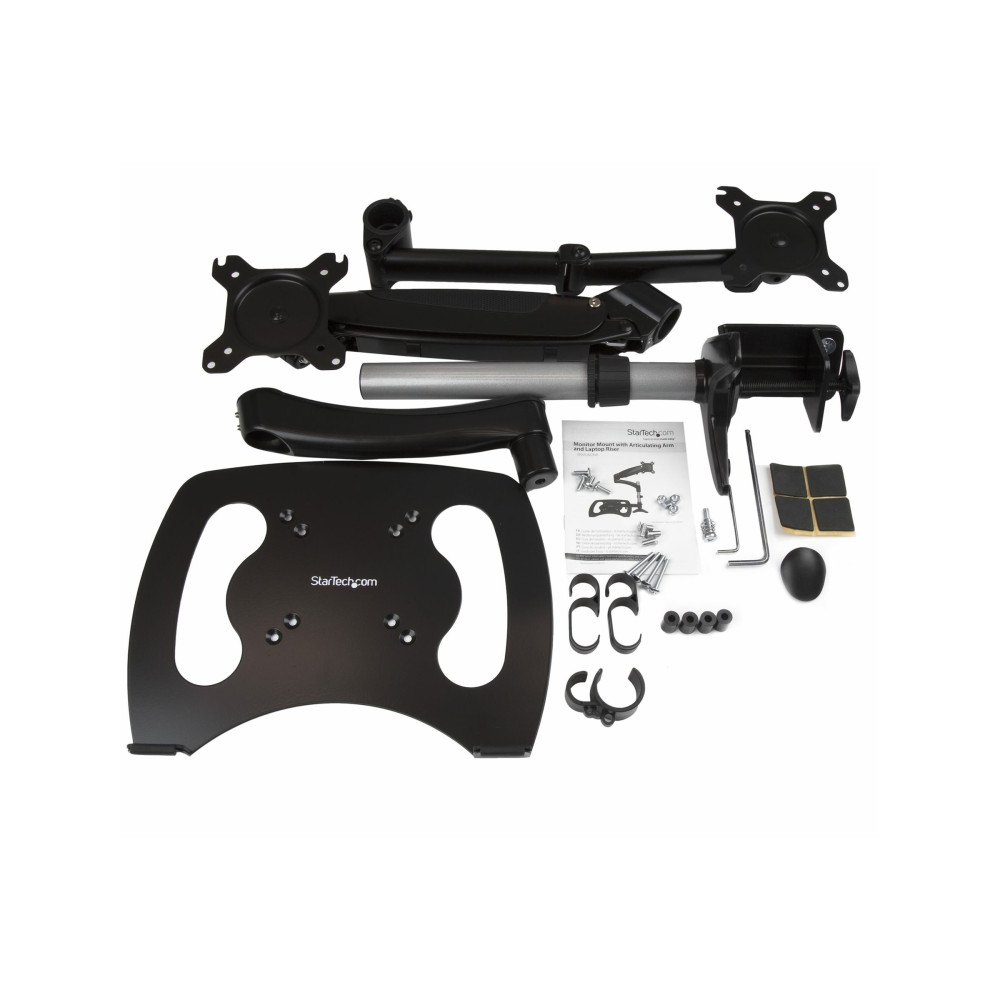 StarTech ARMUNONB SINGLE-MONITOR AND LAPTOP STAND - ONE-TOUCH HEIGHT ADJUSTMENT 5YR - Image 2