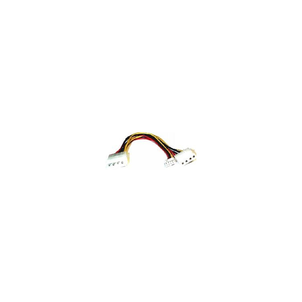8ware RC-5038 Power Splitter to Hard & FDD + Floppy drv 1x Molex (Female) to 2x Molex (Male) + 1x Floppy (Female) 30cm cable - Image 1