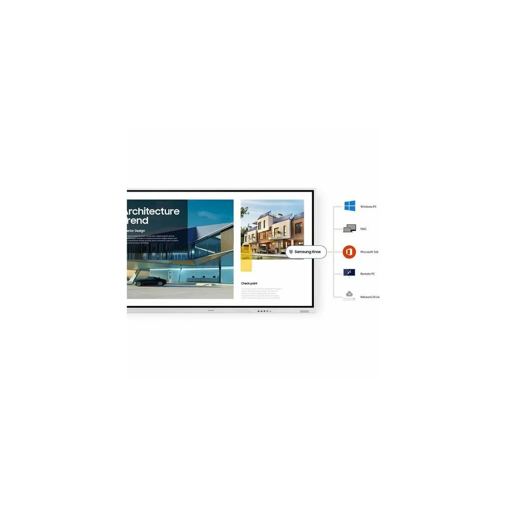 Samsung LH75WMFWLGCXXY (WMFX) FLIP PRO INTERACTIVE DISPLAY, 75" UHD, 450NITS, HDMI(2),LAN/WIFI, 12H/7D,3Y - Image 12