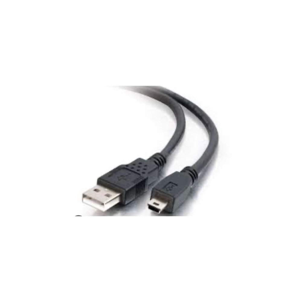 8ware UC2-MINI2OEM USB 2.0 Cable 1m A Male to Mini B Black (Pack of 10) - Image 1