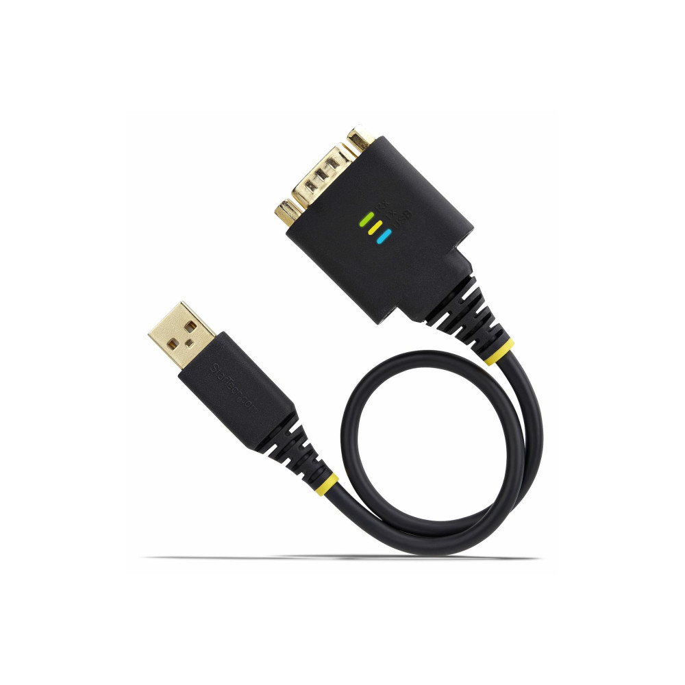 StarTech 1P1FFC-USB-SERIAL 1FT (30CM) USB TO SERIAL ADAPTER CABLE, COM RETENTION, RS232, 2 YR - Image 1