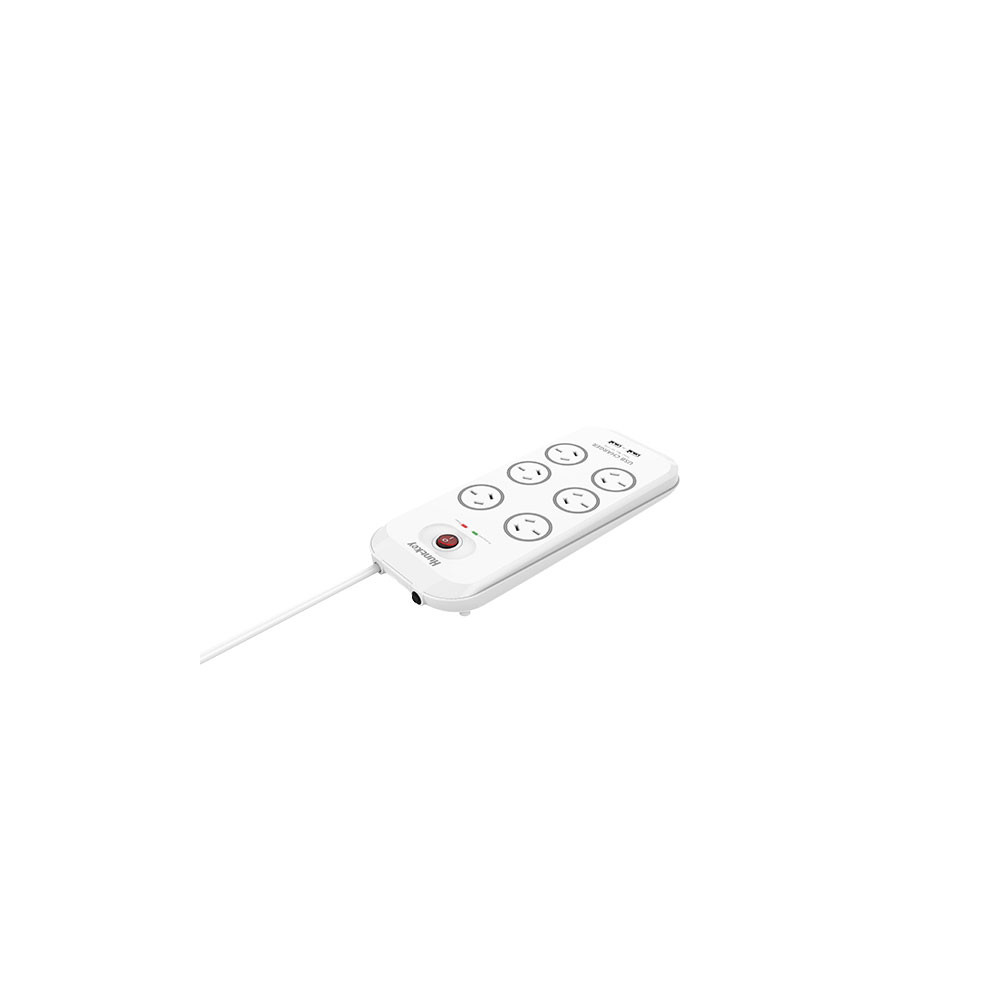 Huntkey PSUHUNSAC607 6-Outlet Surge Protector with 2 USB Charging Outlets (SAC607) - Image 5