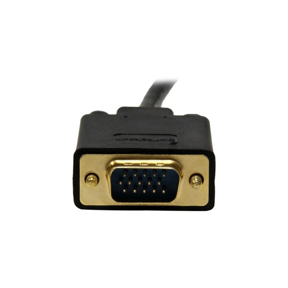 StarTech MDP2VGAMM6B 6ft Mini DisplayPort to VGA Cable, Active Mini DP to VGA Adapter Cable, 1080p, mDP 1.2 to VGA Monitor/Display Converter Cable - 6ft Active Mini DisplayPort to VGA cable; 1080p 60Hz; mDP 1.2 HBR2; DPCP/HDCP 1.4 | EDID/DDC - m - Image 2